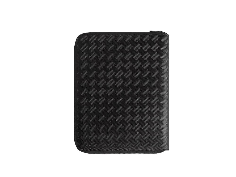 Montblanc Medium Notebook Holder with Zip in Extreme Leather, Black, 137534