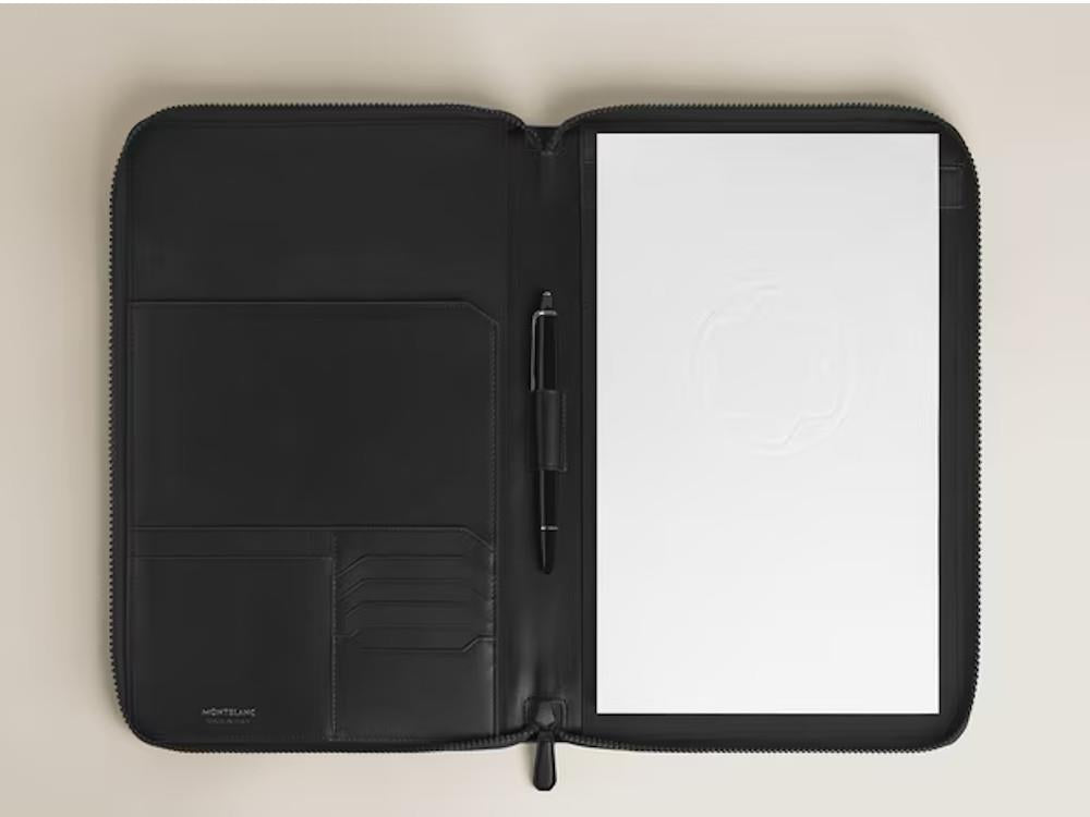 Extreme Montblanc Leather Zipper Case for Small Notebook, 137536