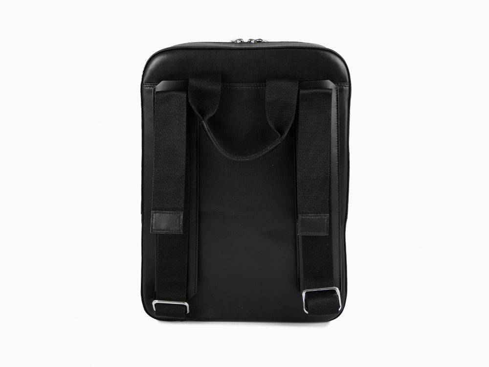 Montegrappa Signet Series Backpack, Leather, Black, Zip, IC00BP00