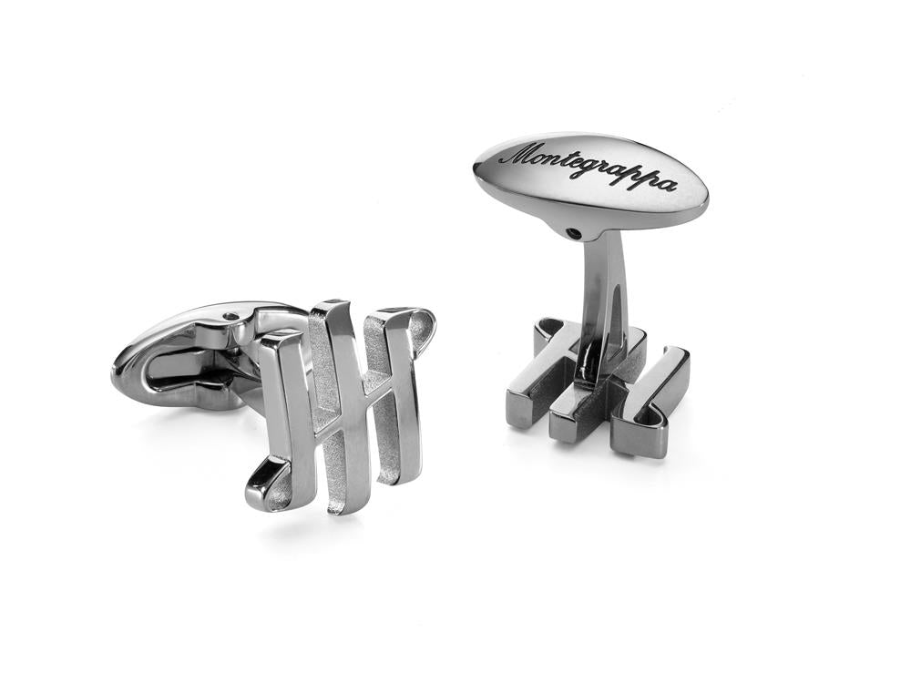 Montegrappa Ambigram Cufflinks, Stainless steel, IDA2CLS0