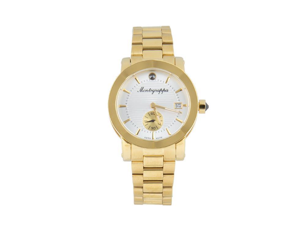 Montegrappa Nero Uno Ladies Quartz watch Gold PVD 36mm. 5 atm. IDLNW Iguana Sell UK