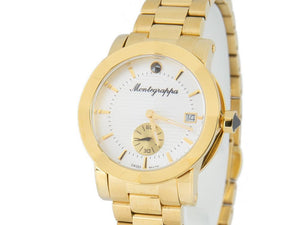 Montegrappa Nero Uno Ladies Quartz watch, Gold PVD, 36mm. 5 atm. IDLNWA14-Y