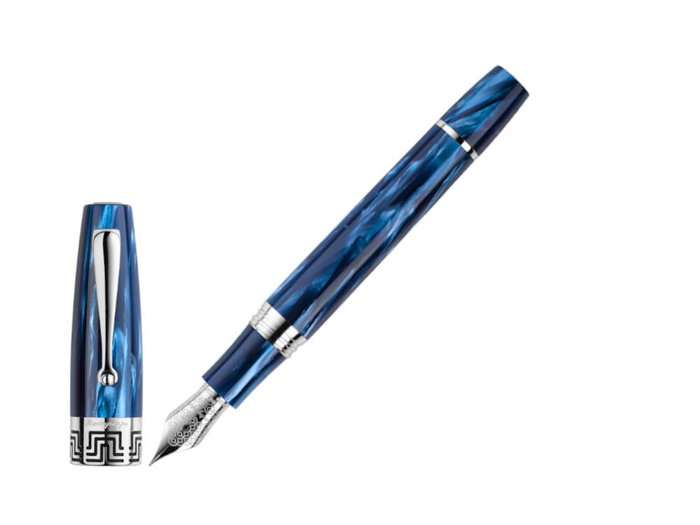 Montegrappa Extra 1930 Mediterranean Blue Fountain Pen ISEXF 2B Iguana Sell UK