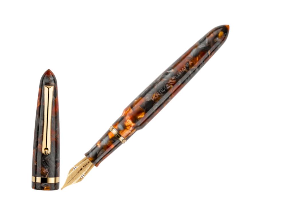 Montegrappa Venetia Plume Agate Fountain Pen 14k Flex Gold ISVEN XJ