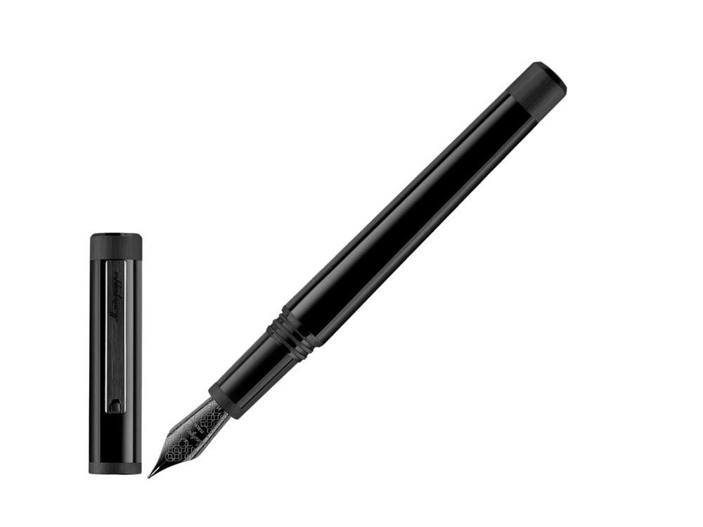 Montegrappa Zero Zodiac Caduceus Ultra-Black Fountain Pen Nib Steel