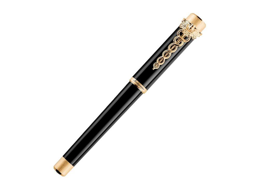 Montegrappa Zero Caduceus Yellow Gold Rollerball pen, ISZECRIY