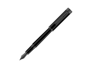 Montegrappa Zero Fountain Pen, Black Resin, Ultra Black, ISZEI-IC