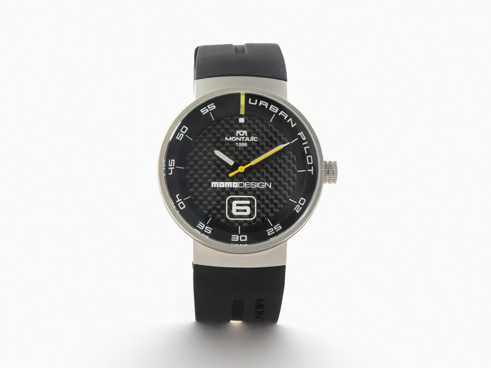 Montjuic X Momo Design Urban Pilot SS Quartz Watch, MJ1.2015MOMO.S