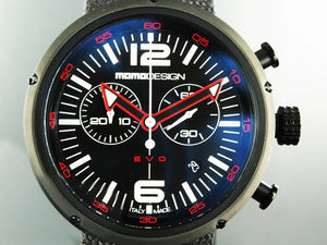 Momo Design Evo watch, PVD, Cronograph, 43mm., 5 atm., MD1012BR-53