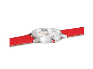 Mondaine Classic Quartz Watch, White, 30 mm, Fabric strap, A658.30323.17SBC