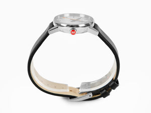 Mondaine SBB Evo2 Quartz Watch, White, 30mm, Leather strap, MSE.30110.LB