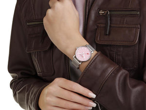 Mondaine SBB Evo2 Wild Rose Quartz Watch, Pink, 35 mm, MSE.35130.SM