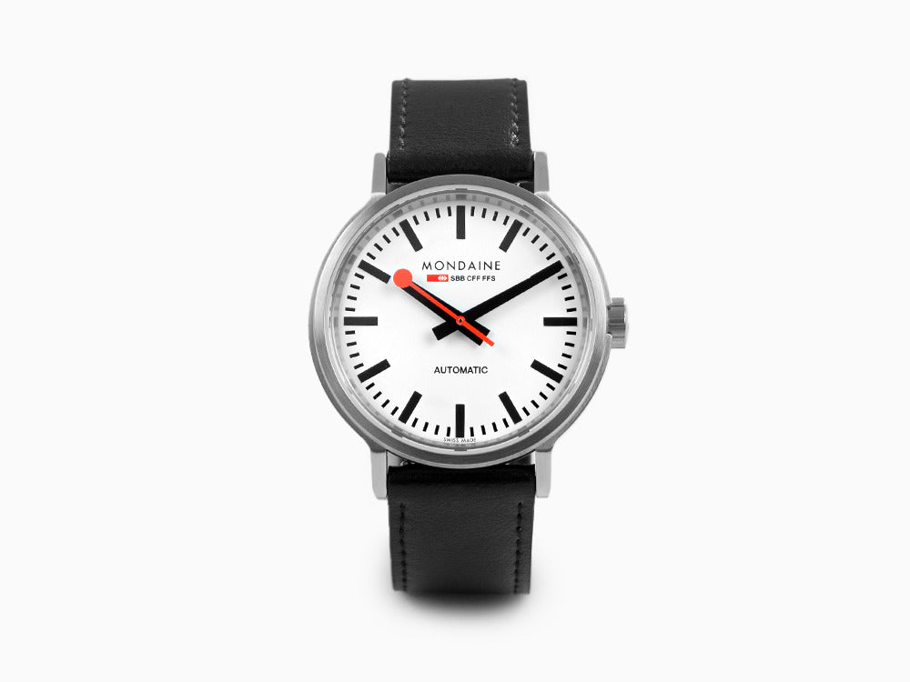 Mondaine Classic Original Automatic Watch, White, 41 mm, MST.4161B.LB