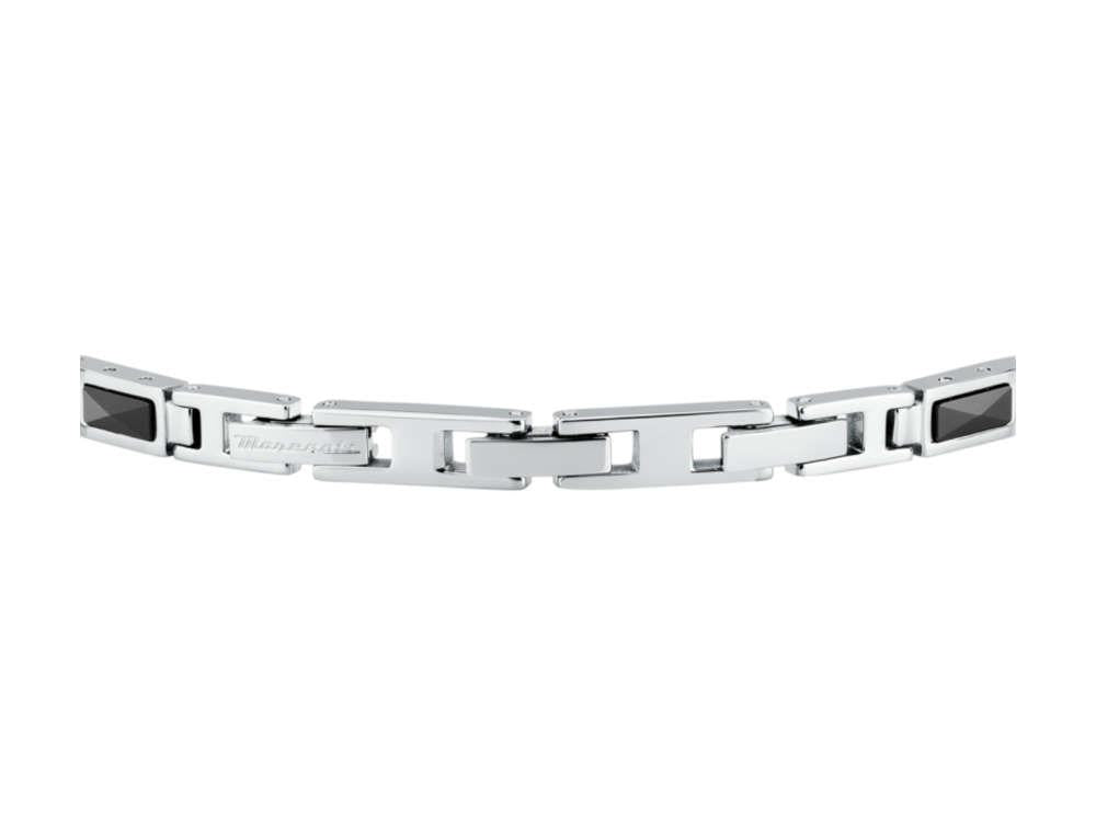 Maserati Gioielli Ceramic Bracelet, Steel, Black, JM226ATZ79