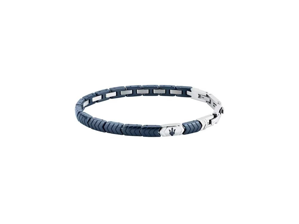 Maserati Gioielli Ceramic Bracelet, Steel, Blue, JM226ATZ87