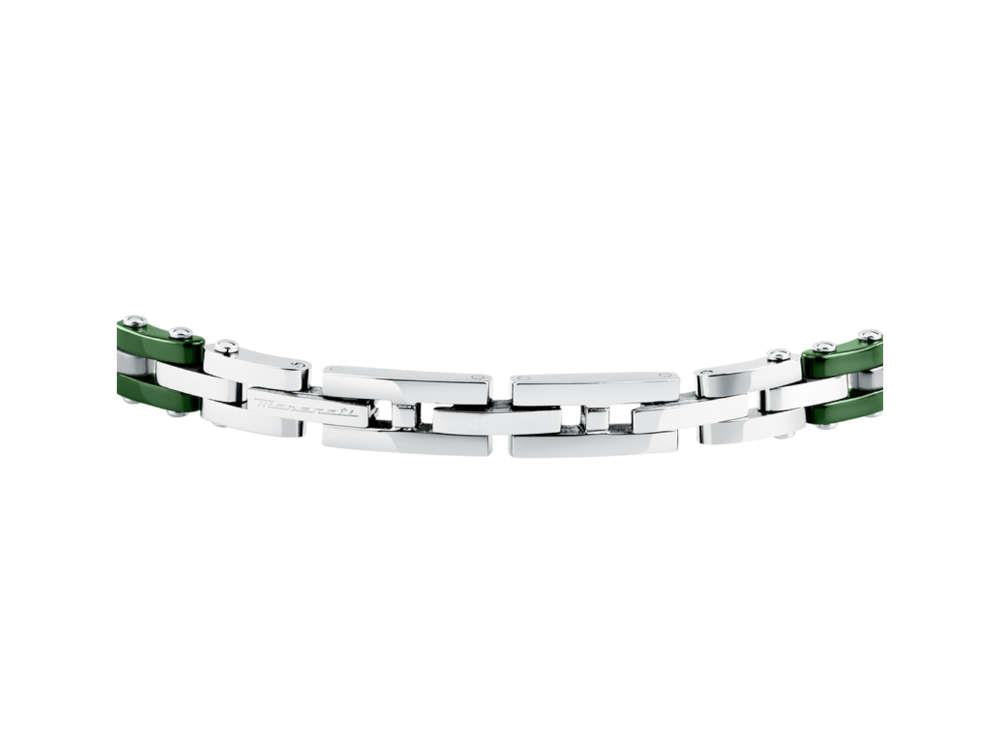 Maserati Gioielli Bracelet, Steel, Green, JM425ATZ66