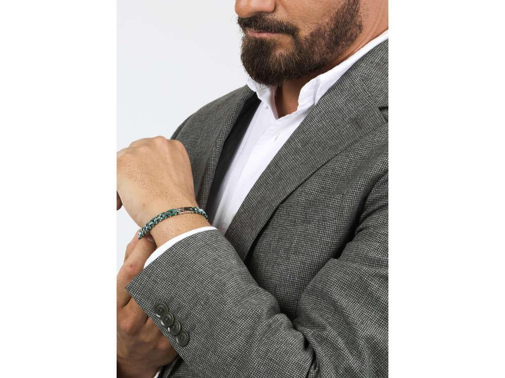 Maserati Gioielli Bracelet, Steel, Green, JM425ATZ66