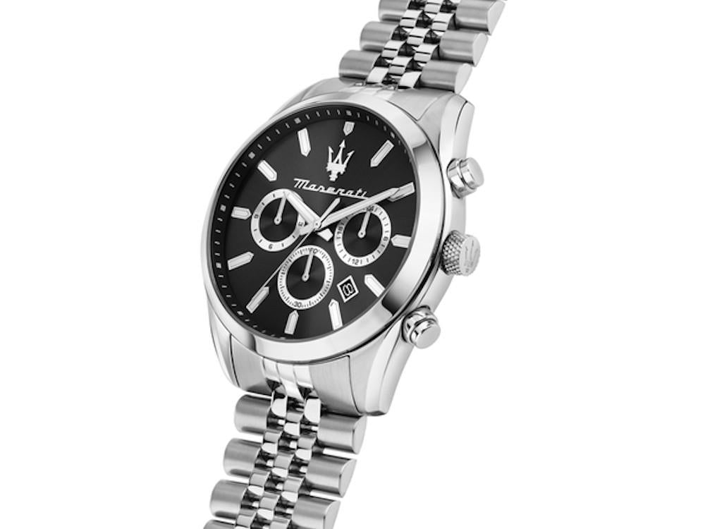 Maserati Attrazione Quartz Watch, Black, 43 mm, Mineral crystal, R8853151022