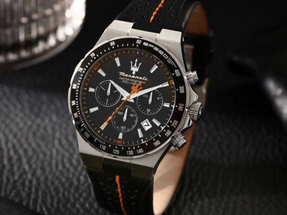 Maserati Sfida Quartz Watch, Black, 41 mm, Mineral crystal, R8871640008