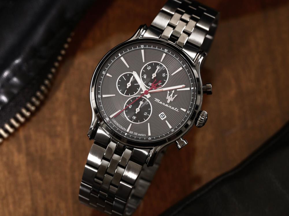 Maserati Epoca Slim Quartz Watch, Black, 40 mm, Mineral crystal, R8873618036