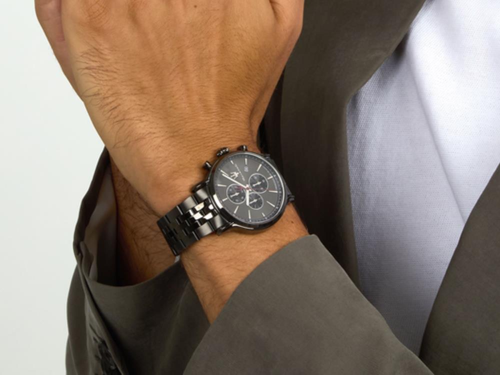 Maserati Epoca Slim Quartz Watch, Black, 40 mm, Mineral crystal, R8873618036