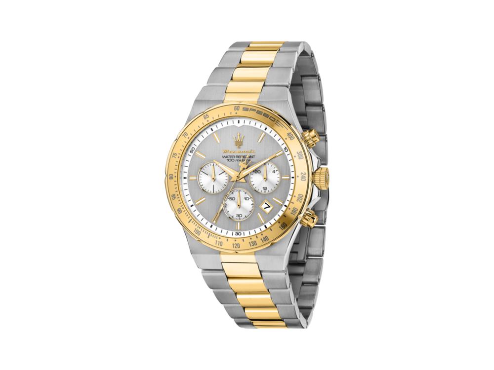 Maserati Sfida Quartz Watch, Silver, 43 mm, Mineral crystal, R8873640028