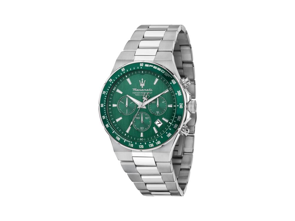 Maserati Sfida Quartz Watch, Green, 41 mm, Mineral crystal, R8873640030