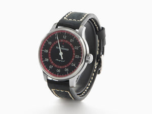 Meistersinger Perigraph Automatic Watch, 43 mm, Black, Red, AM1002R