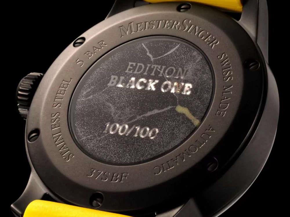 Meistersinger Edition Black One Watch, 41.5 mm, Limited Edition, ED-PR-BLACK ONE