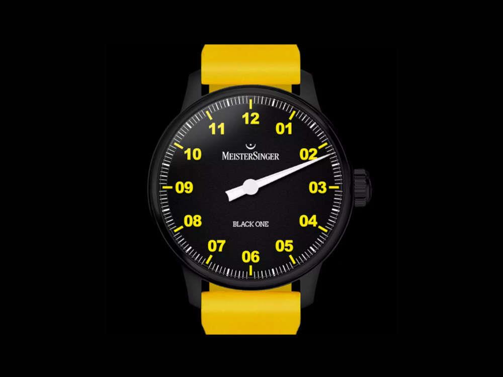 Meistersinger Edition Black One Watch, 41.5 mm, Limited Edition, ED-PR-BLACK ONE