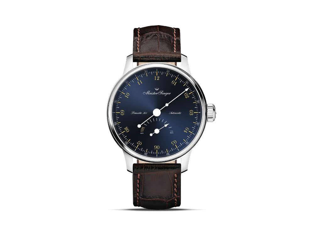 Meistersinger Primatic 365 Automatic Watch, 41.5 mm, Blue, PR365917G-SG02