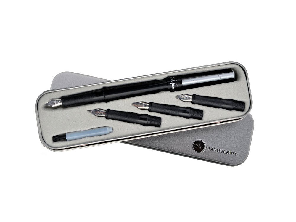 Manuscript Creative Calligraphy set, Black, Steel, Polished, MC1105-SLE