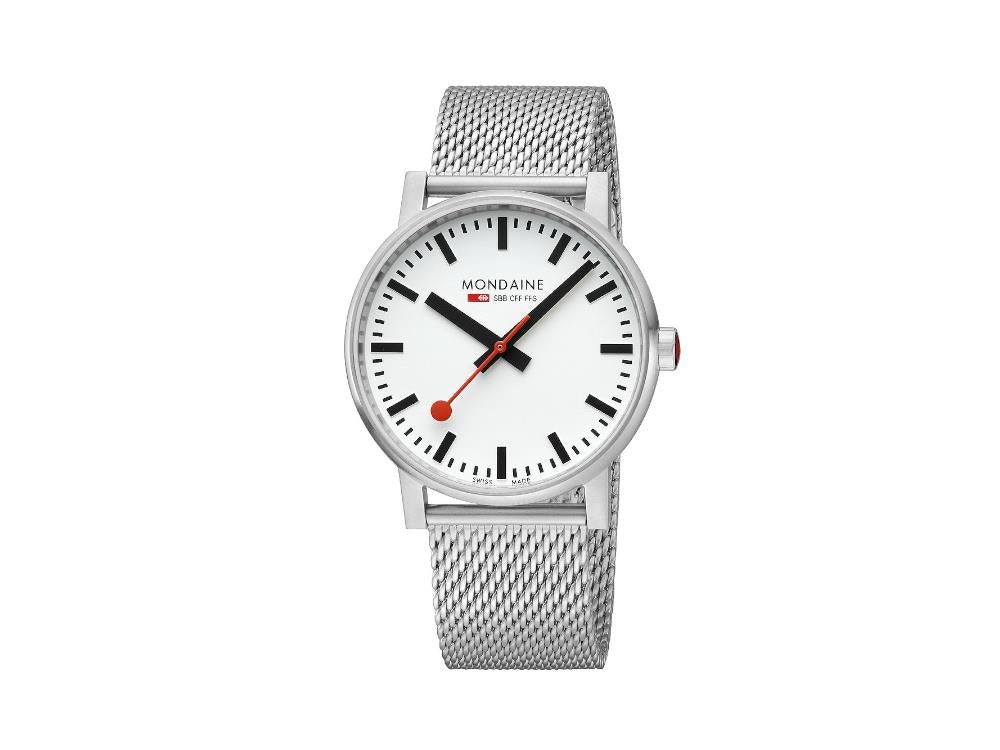 Mondaine SBB Evo Quartz Watch White 43 mm MSE.43110.SJ