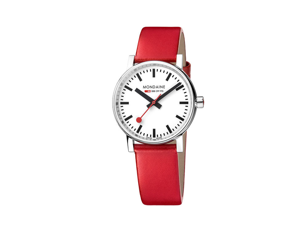 Quartz watch leather band hotsell