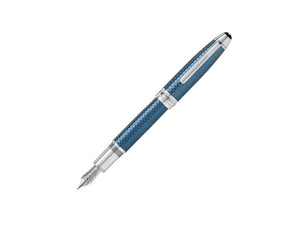 Montblanc Meisterstück Glacier Solitaire Fountain Pen, Blue, 129407