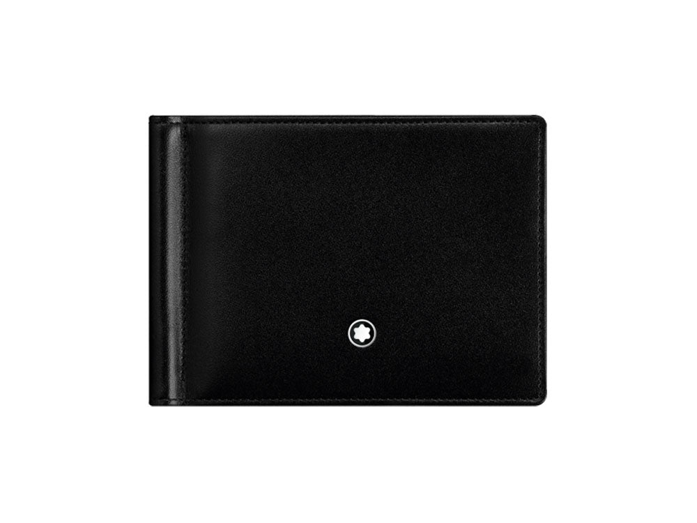 Montblanc Meisterstück Wallet, Black, Leather, Jacquard, 6 Cards, 5525