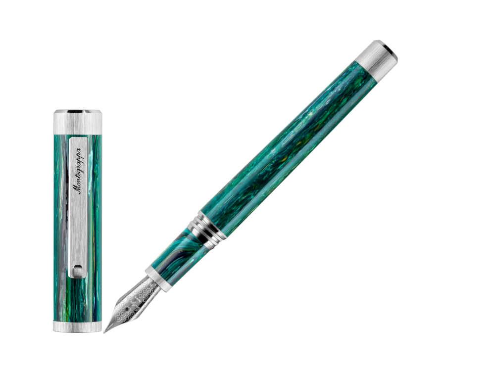 Montegrappa Zero Zodiac Sagittarius Fountain Pen Steel ISZEZ IP