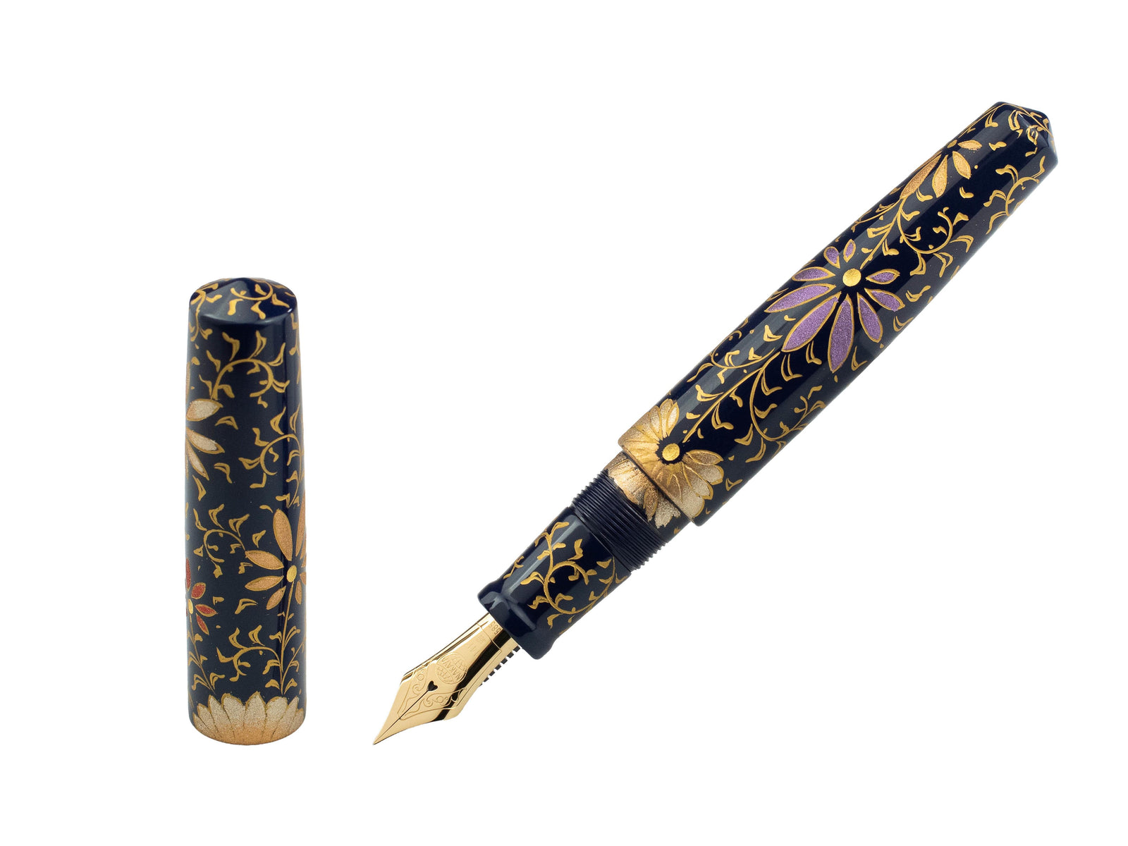 Nakaya Cigar Piccolo PALMET (Kikyo Colorful Lines) Fountain Pen