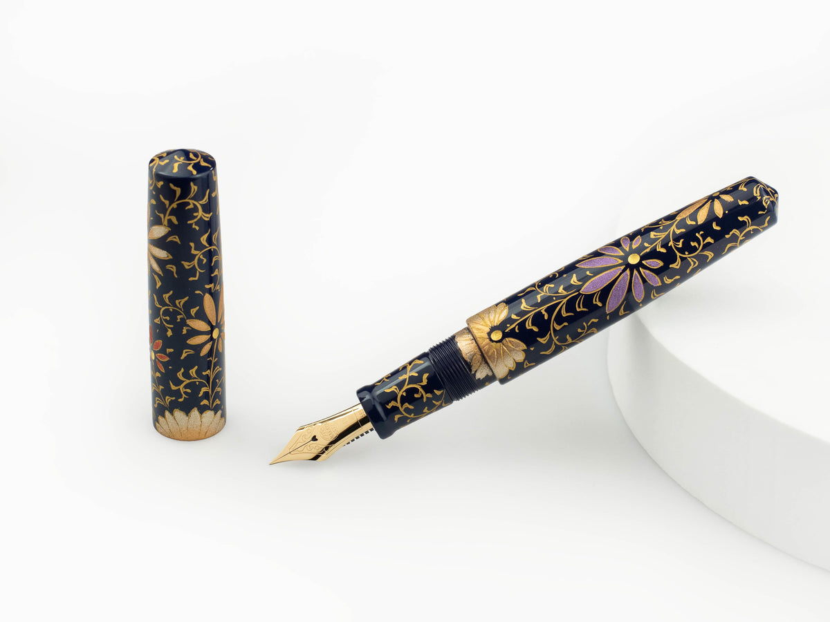 Nakaya Cigar Piccolo PALMET (Kikyo Colorful Lines) Fountain Pen