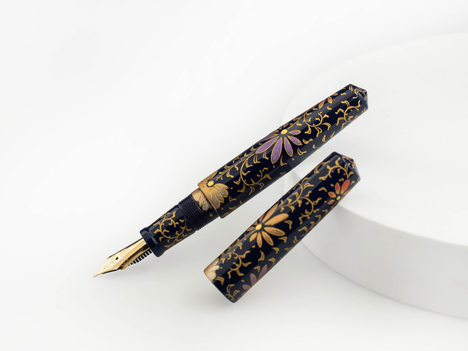 Nakaya Cigar Piccolo PALMET (Kikyo Colorful Lines) Fountain Pen