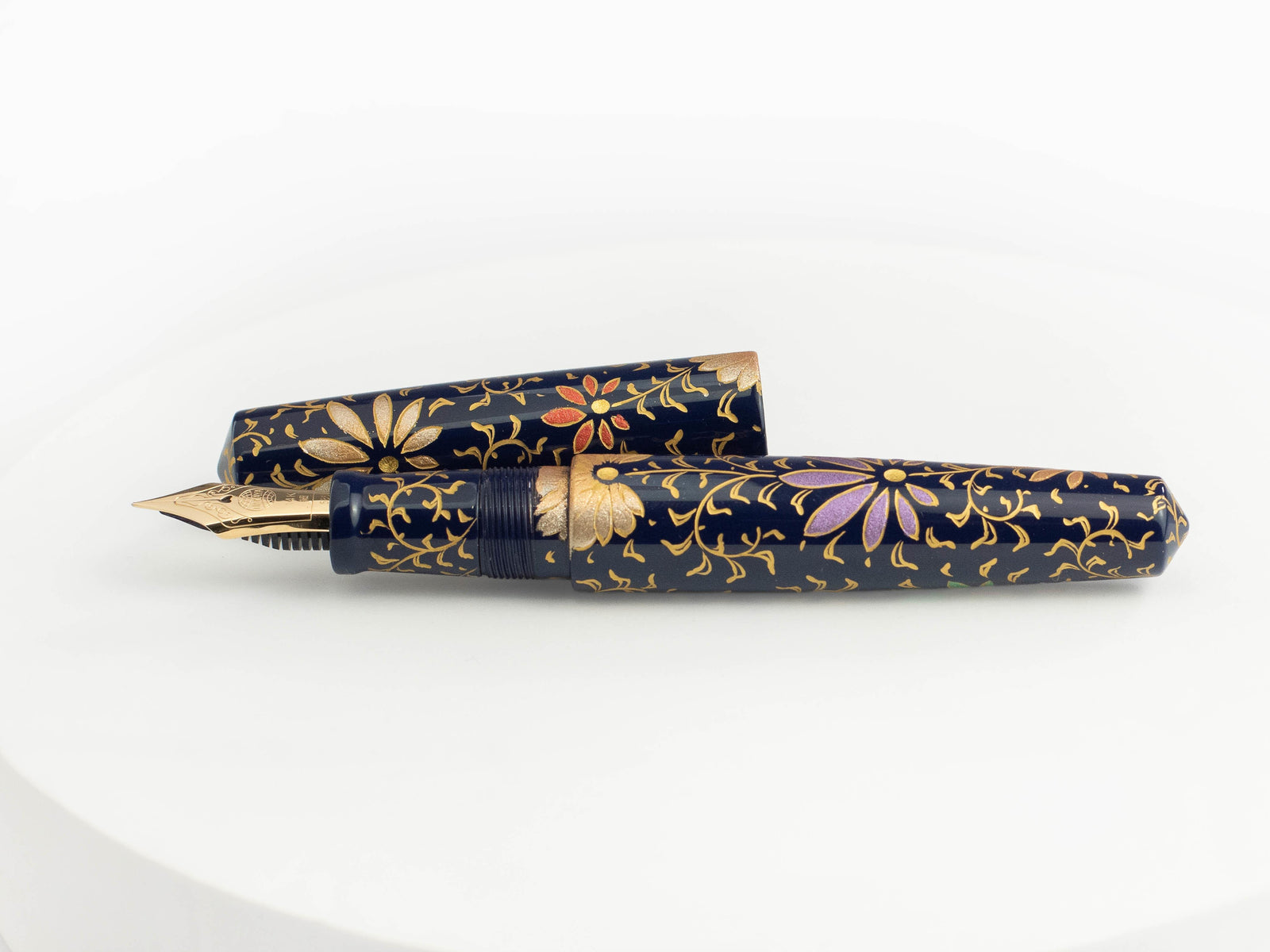 Nakaya Cigar Piccolo PALMET (Kikyo Colorful Lines) Fountain Pen