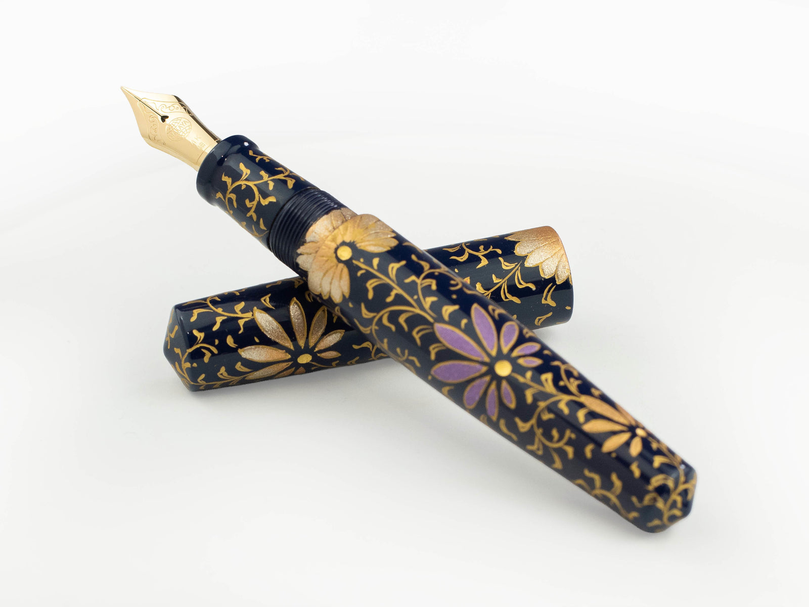 Nakaya Cigar Piccolo PALMET (Kikyo Colorful Lines) Fountain Pen