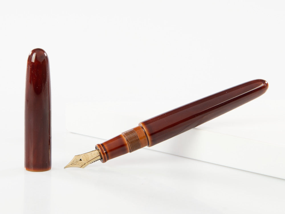 Nakaya Cigar Portable Toki-Tamenuri Fountain Pen, Ebonite