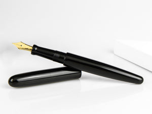 Nakaya Cigar Fountain Pen Long, Black, Ebonite