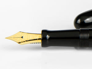 Nakaya Cigar Fountain Pen Long, Black, Ebonite