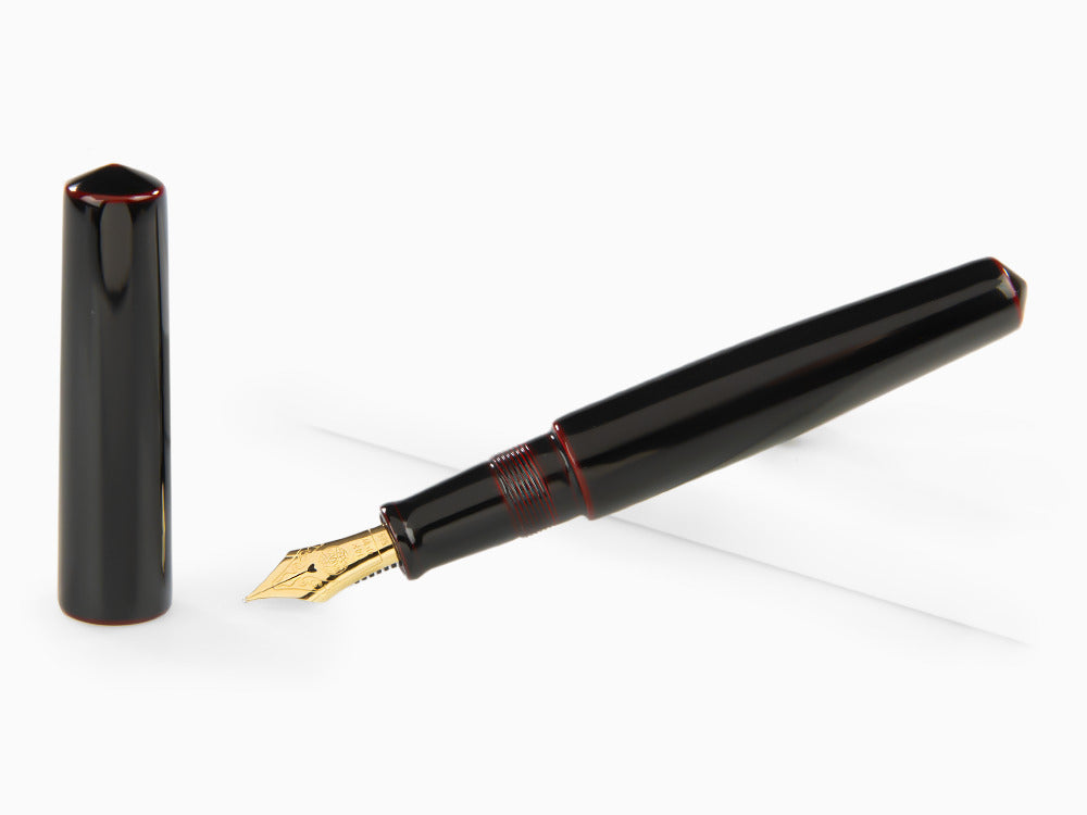 Nakaya Cigar Piccolo Fountain Pen, Kuro-Tamenuri, Ebonite