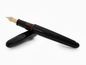 Nakaya Cigar Portable Kuro-Tamenuri Fountain Pen, Ebonite