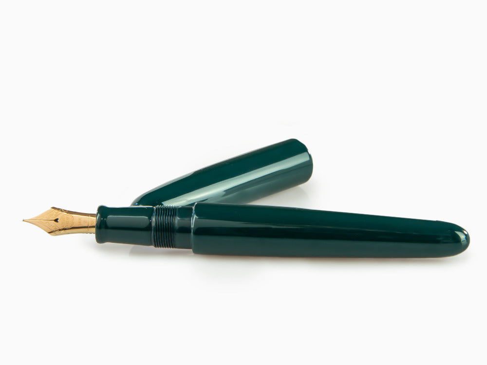 Nakaya Cigar Midori Fountain Pen Ebonite, Urushi lacquer