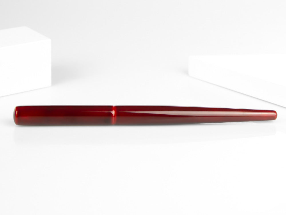 Nakaya Desk Fountain Pen, Aka-Tamenuri, Elastic finishing