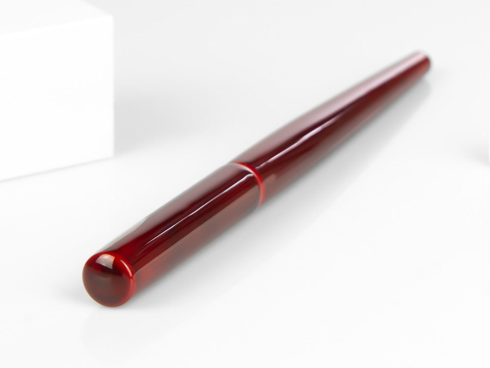 Nakaya Desk Fountain Pen, Aka-Tamenuri, Elastic finishing
